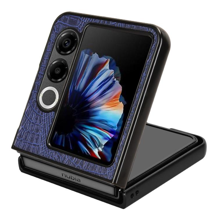 For ZTE nubia Flip2 / Libero Flip2 Crocodile Texture Back Cover Phone Case