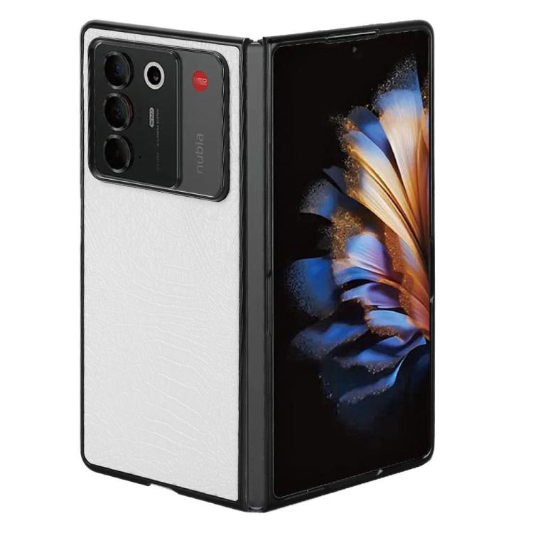 For ZTE Nubia Fold Crocodile Texture Back Cover Phone Case