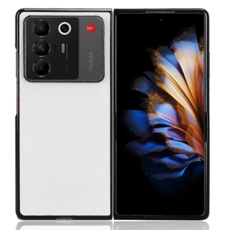 For ZTE Nubia Fold Crocodile Texture Back Cover Phone Case