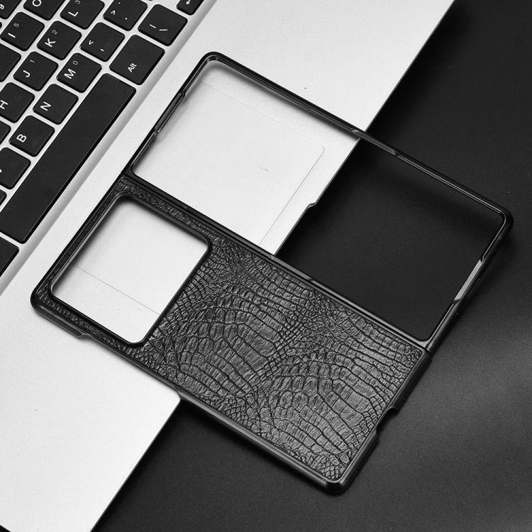 For ZTE Nubia Fold Crocodile Texture Back Cover Phone Case