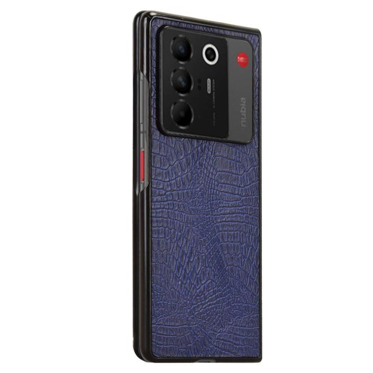 For ZTE Nubia Fold Crocodile Texture Back Cover Phone Case