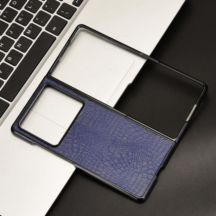 For ZTE Nubia Fold Crocodile Texture Back Cover Phone Case
