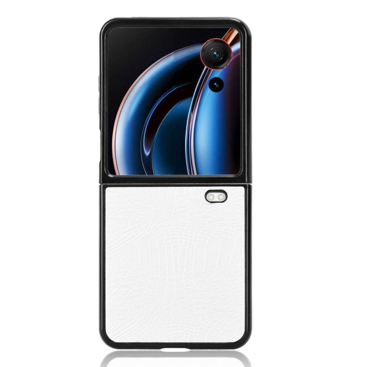 For ZTE nubia Flip3 Crocodile Texture Back Cover Phone Case