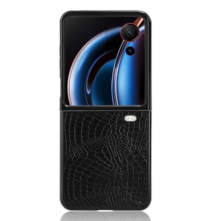 For ZTE nubia Flip3 Crocodile Texture Back Cover Phone Case