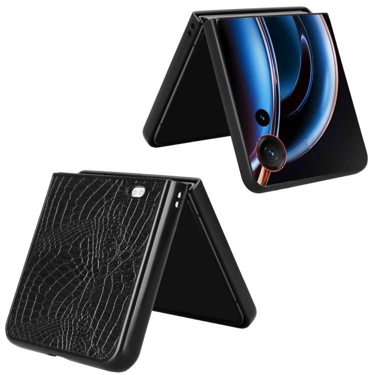 For ZTE nubia Flip3 Crocodile Texture Back Cover Phone Case
