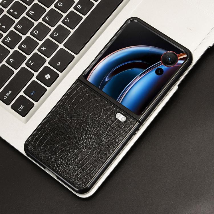 For ZTE nubia Flip3 Crocodile Texture Back Cover Phone Case