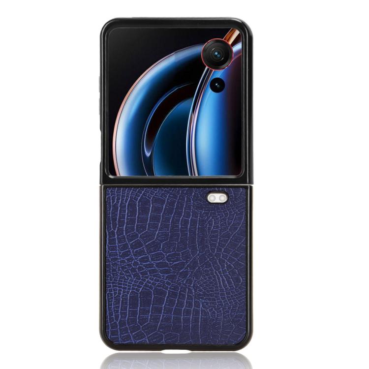 For ZTE nubia Flip3 Crocodile Texture Back Cover Phone Case