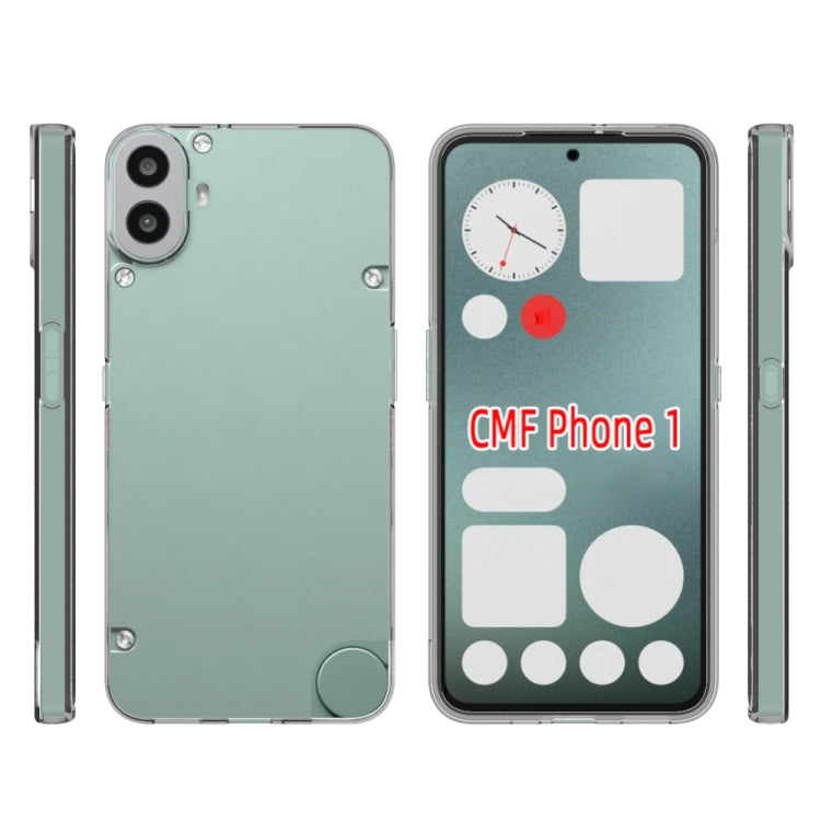 For Nothing CMF Phone 1 Waterproof Texture TPU Phone Case - Transparent