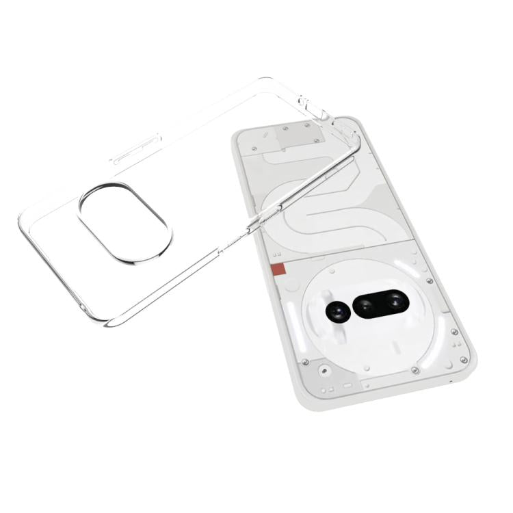 For Nothing Phone 3a Waterproof Texture TPU Phone Case - Transparent