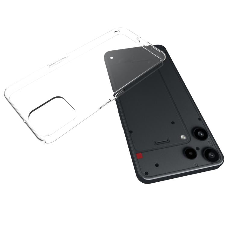 For Nothing Phone 3a Lite Waterproof Texture TPU Phone Case - Transparent