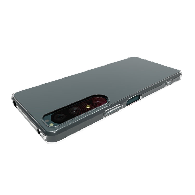 For Sony Xperia 1 IV Waterproof Texture TPU Phone Case - Transparent