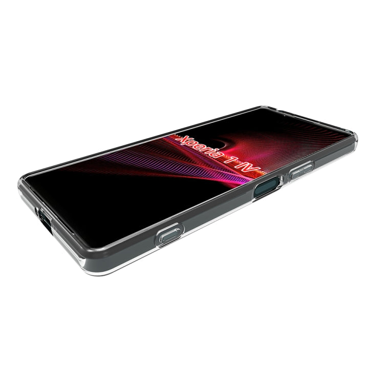 For Sony Xperia 1 IV Waterproof Texture TPU Phone Case - Transparent