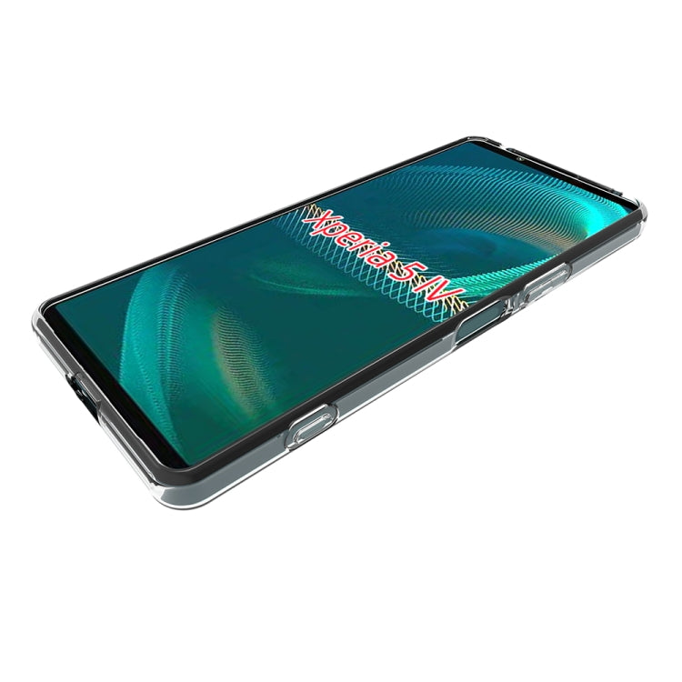 For Sony Xperia 5 IV Waterproof Texture TPU Phone Case - Transparent