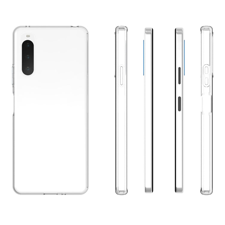 For Sony Xperia 10 IV Waterproof Texture TPU Phone Case - Transparent