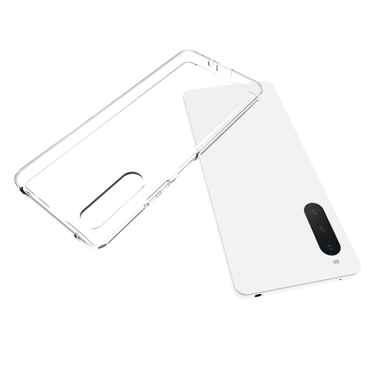 For Sony Xperia 10 IV Waterproof Texture TPU Phone Case - Transparent