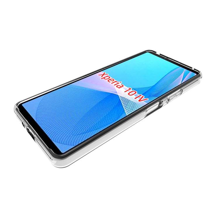 For Sony Xperia 10 IV Waterproof Texture TPU Phone Case - Transparent