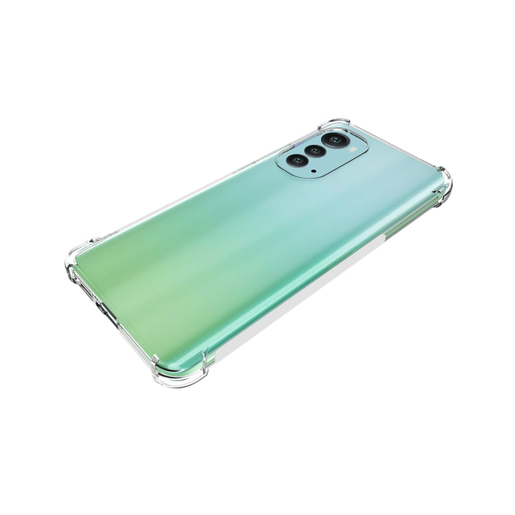 For Motorola Edge 2022 Shockproof Non-slip Thickening TPU Phone Case - Transparent