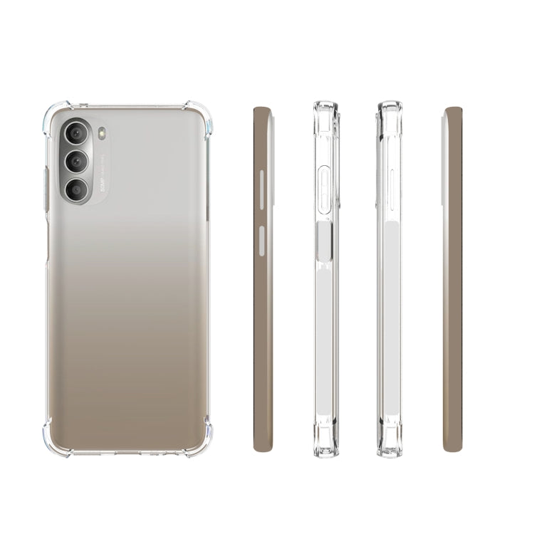 For Motorola Moto G 5G 2022 Shockproof Non-slip Thickening TPU Phone Case - Transparent