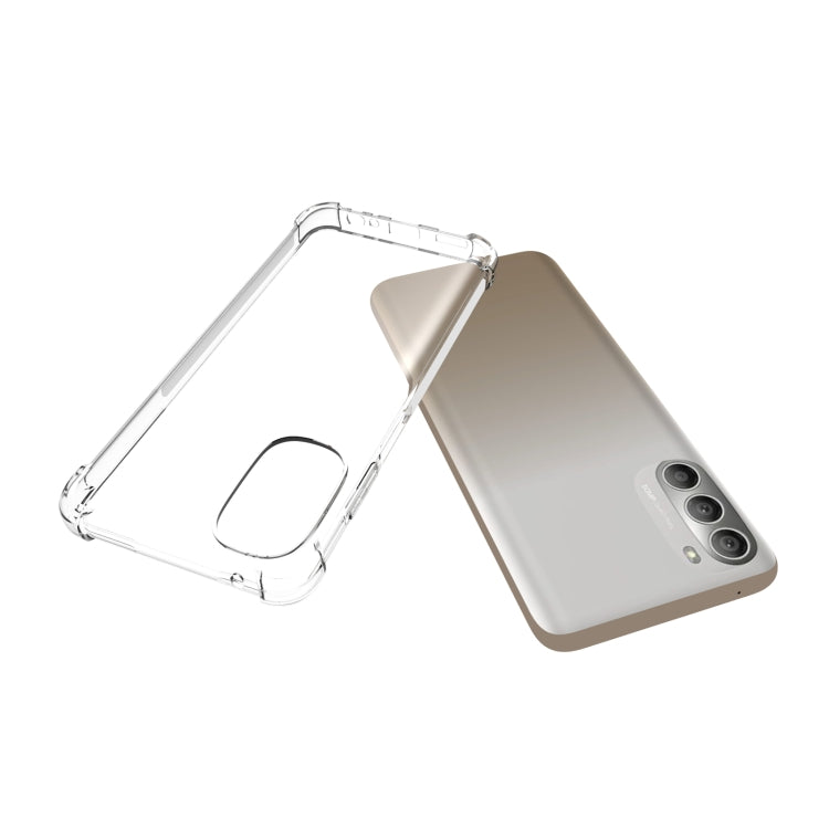 For Motorola Moto G 5G 2022 Shockproof Non-slip Thickening TPU Phone Case - Transparent