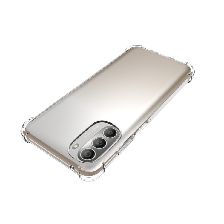For Motorola Moto G 5G 2022 Shockproof Non-slip Thickening TPU Phone Case - Transparent