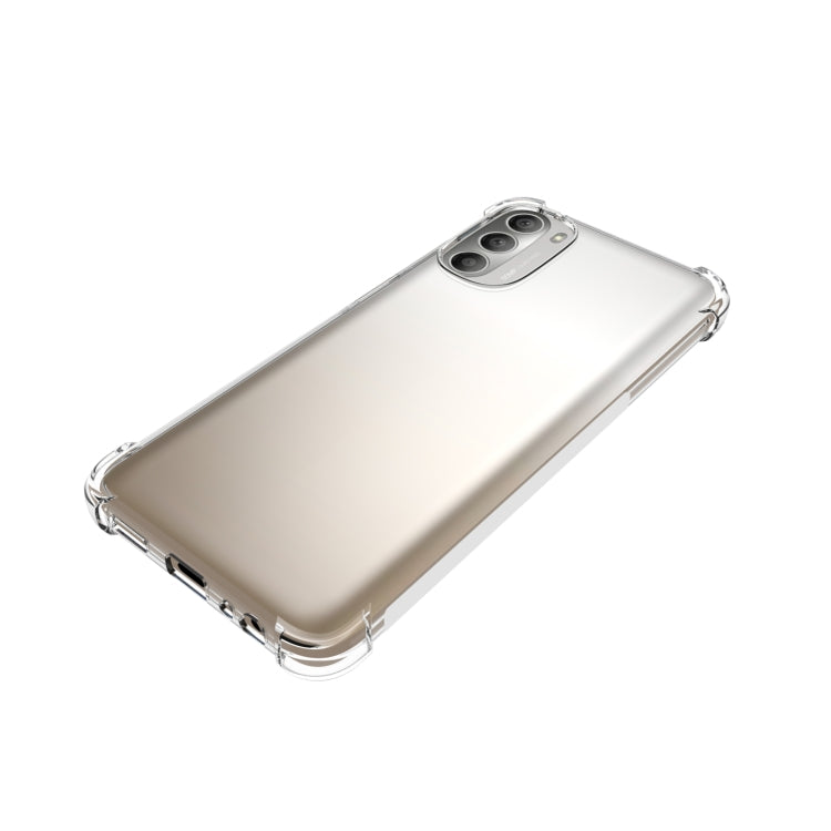 For Motorola Moto G 5G 2022 Shockproof Non-slip Thickening TPU Phone Case - Transparent