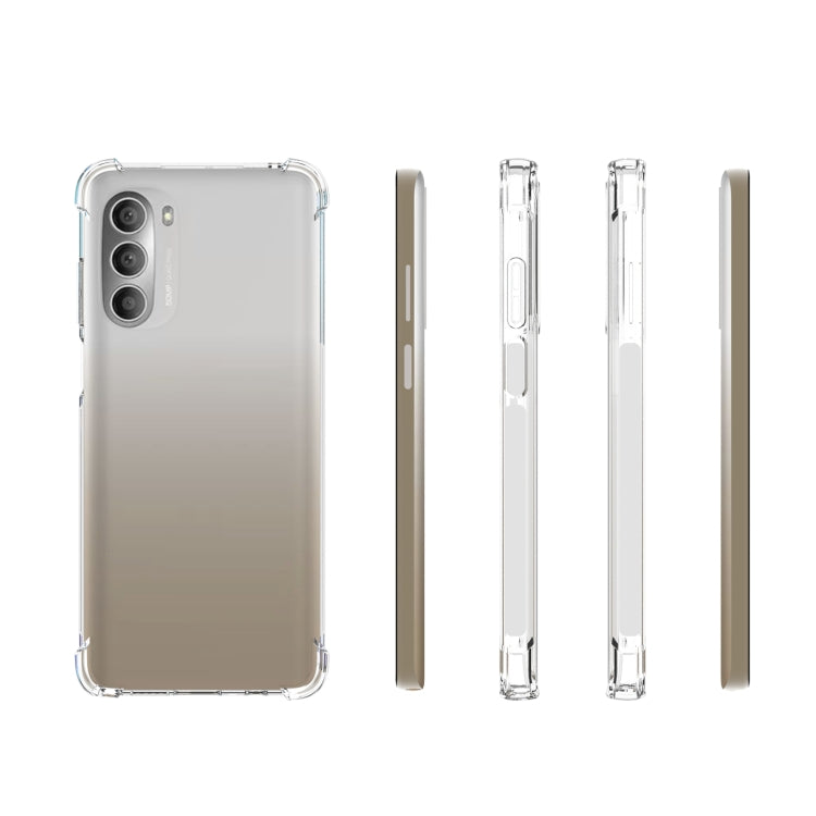 For Motorola Moto G Stylus 5G 2022 Shockproof Non-slip Thickening TPU Phone Case - Transparent