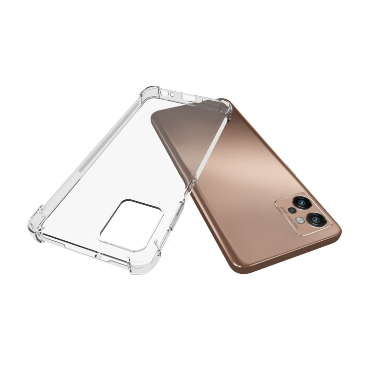 For Motorola Moto G32 Shockproof Non-slip Thickening TPU Phone Case - Transparent