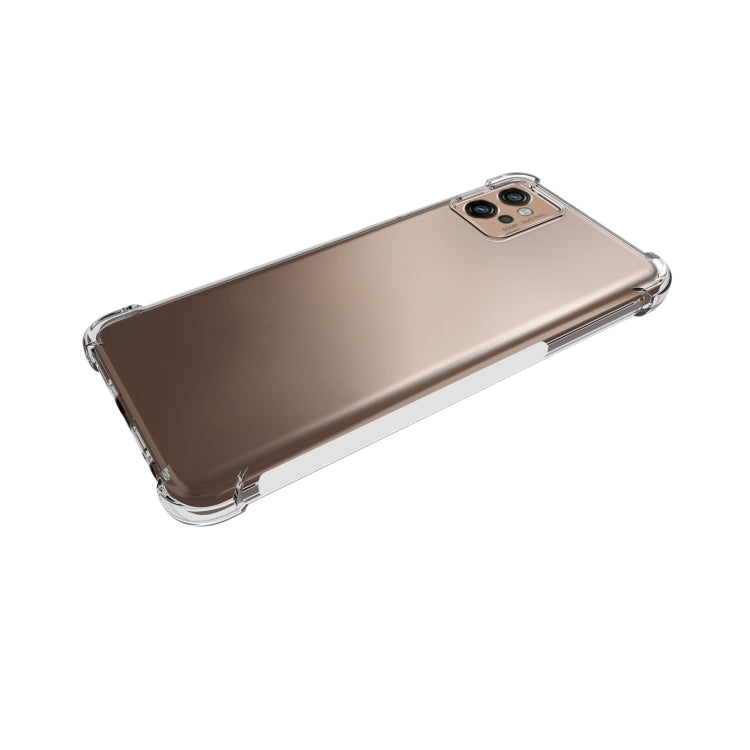 For Motorola Moto G32 Shockproof Non-slip Thickening TPU Phone Case - Transparent