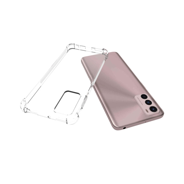 For Motorola Moto G42 4G Shockproof Non-slip Thickening TPU Phone Case - Transparent