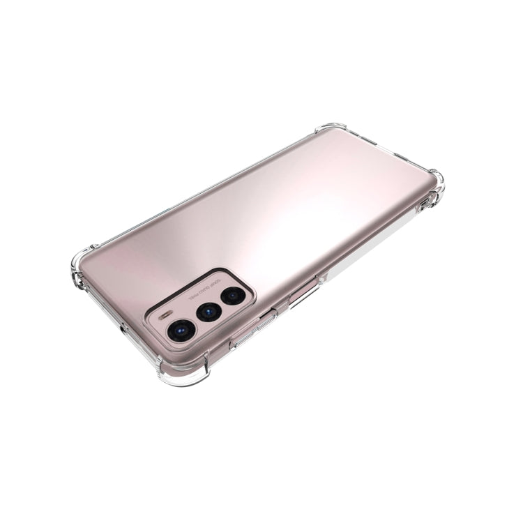 For Motorola Moto G42 4G Shockproof Non-slip Thickening TPU Phone Case - Transparent