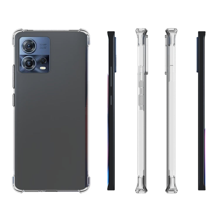 For Motorola Moto S30 Pro Shockproof Non-slip Thickening TPU Phone Case - Transparent