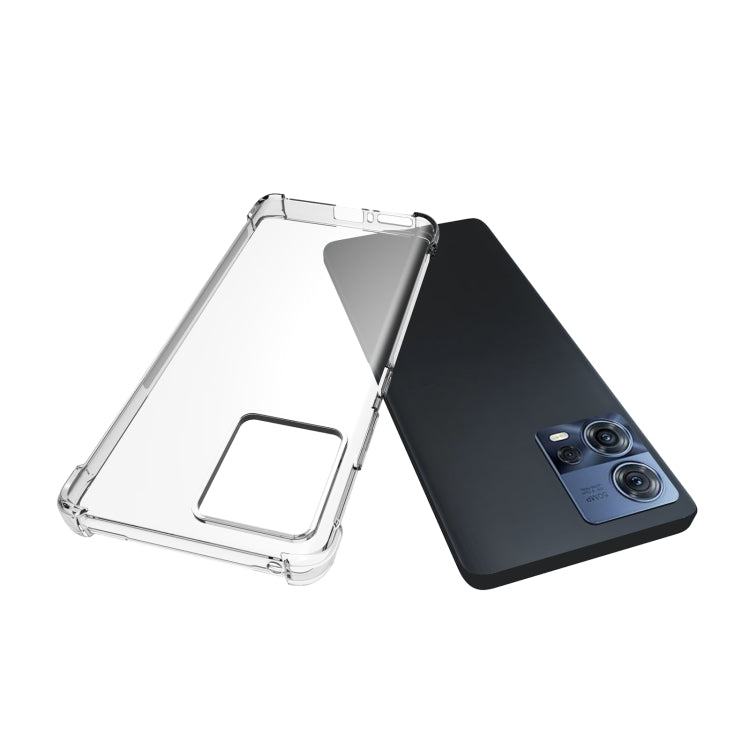 For Motorola Moto S30 Pro Shockproof Non-slip Thickening TPU Phone Case - Transparent