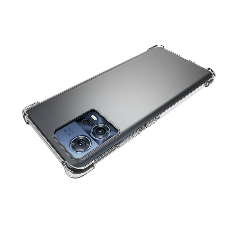 For Motorola Moto S30 Pro Shockproof Non-slip Thickening TPU Phone Case - Transparent