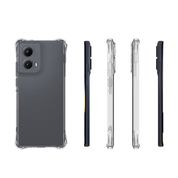 For Motorola Edge 5G 2024 Shockproof Non-slip Thickening TPU Phone Case - Transparent