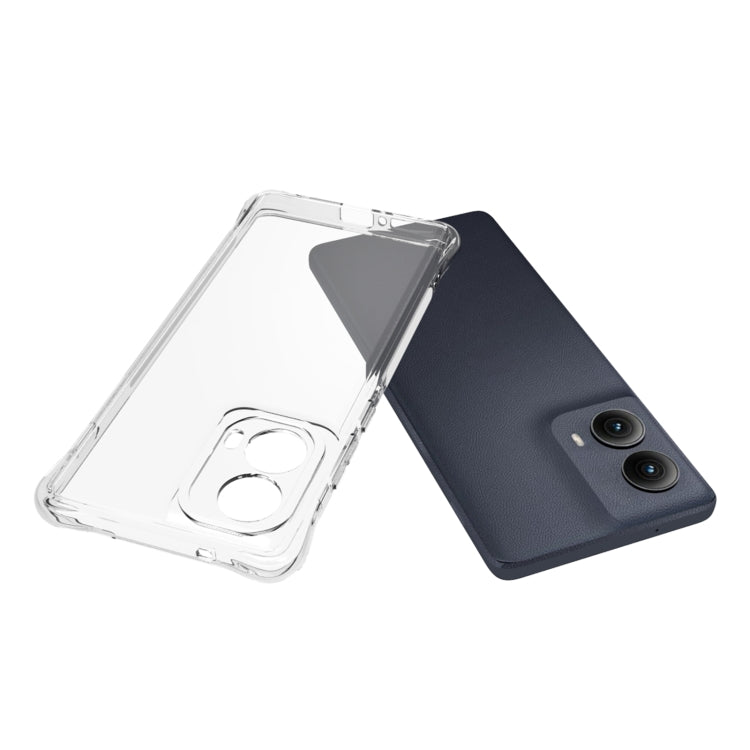 For Motorola Edge 5G 2024 Shockproof Non-slip Thickening TPU Phone Case - Transparent