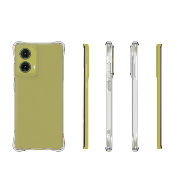 For Motorola Moto G85 Shockproof Non-slip Thickening TPU Phone Case - Transparent