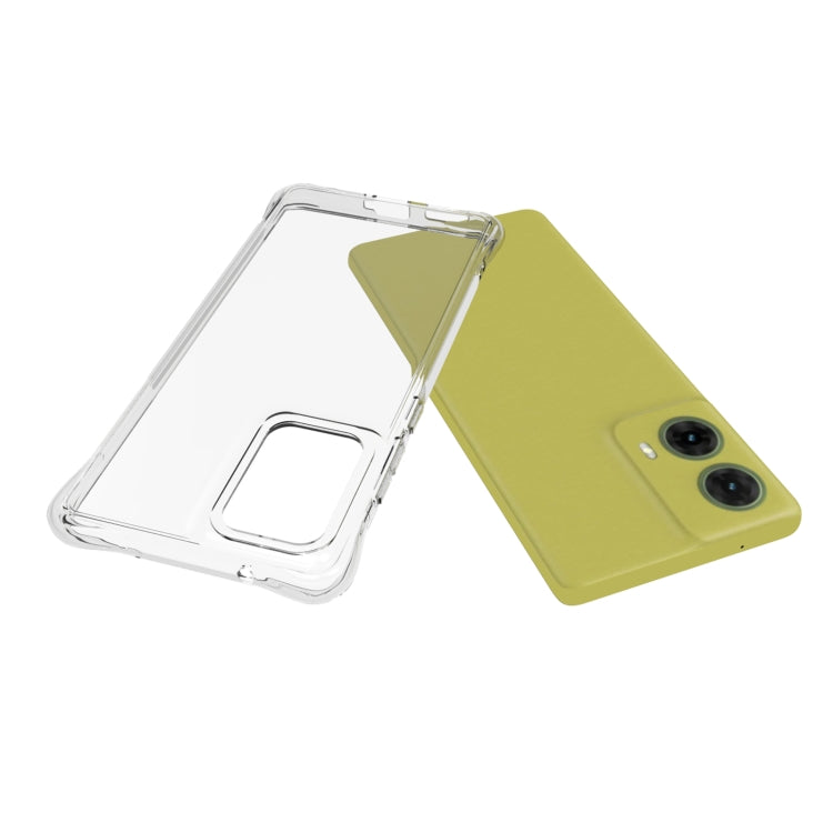 For Motorola Moto G85 Shockproof Non-slip Thickening TPU Phone Case - Transparent