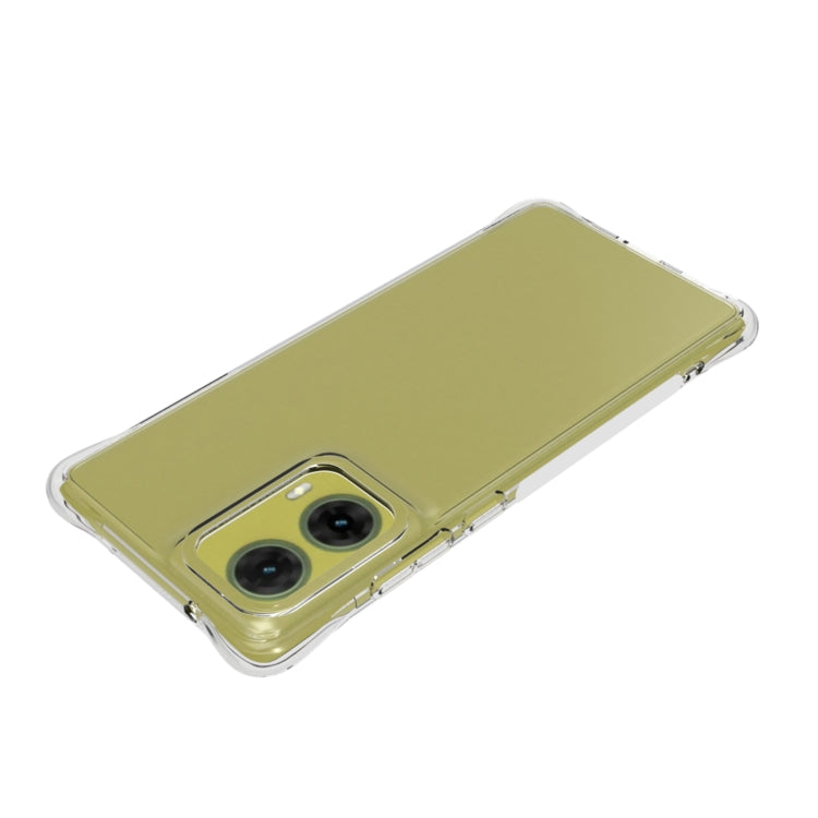 For Motorola Moto G85 Shockproof Non-slip Thickening TPU Phone Case - Transparent