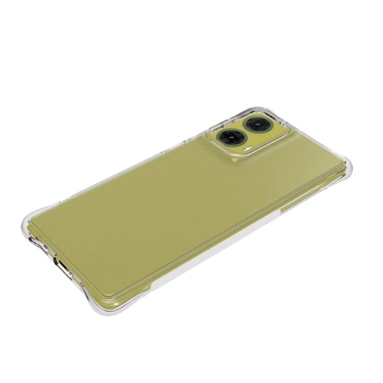 For Motorola Moto G85 Shockproof Non-slip Thickening TPU Phone Case - Transparent