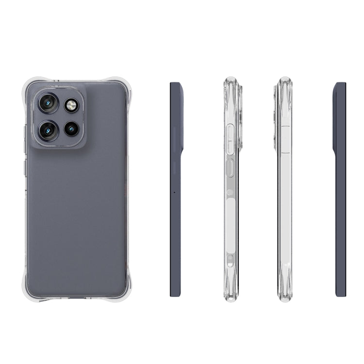 For Motorola Edge 50 Neo 5G Shockproof Non-slip Thickening TPU Phone Case - Transparent