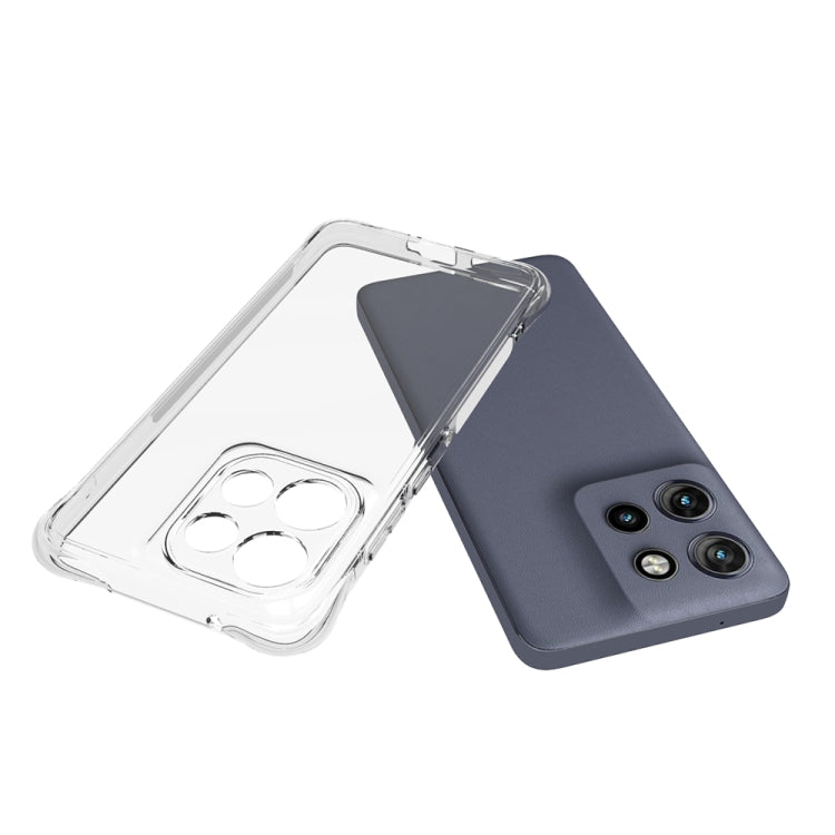 For Motorola Edge 50 Neo 5G Shockproof Non-slip Thickening TPU Phone Case - Transparent