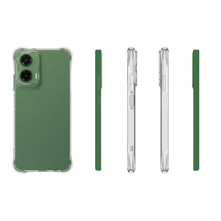 For Motorola Moto G35 Shockproof Non-slip Thickening TPU Phone Case - Transparent