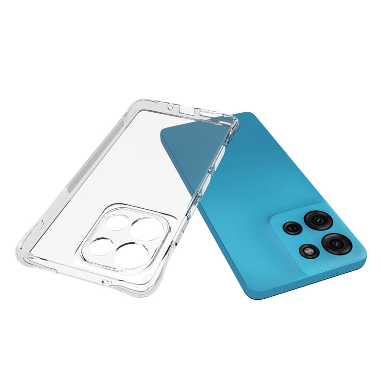 For Motorola Moto G75 5G Shockproof Non-slip Thickening TPU Phone Case - Transparent