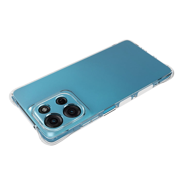 For Motorola Moto G75 5G Shockproof Non-slip Thickening TPU Phone Case - Transparent