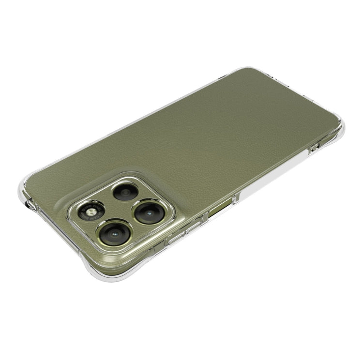 For Motorola Moto G15 4G Shockproof Non-slip Thickening TPU Phone Case - Transparent