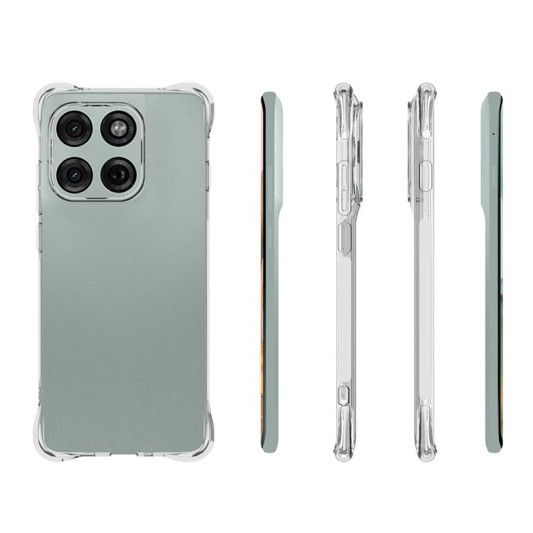 For Motorola Edge 5G 2025 Shockproof Non-slip Thickening TPU Phone Case - Transparent