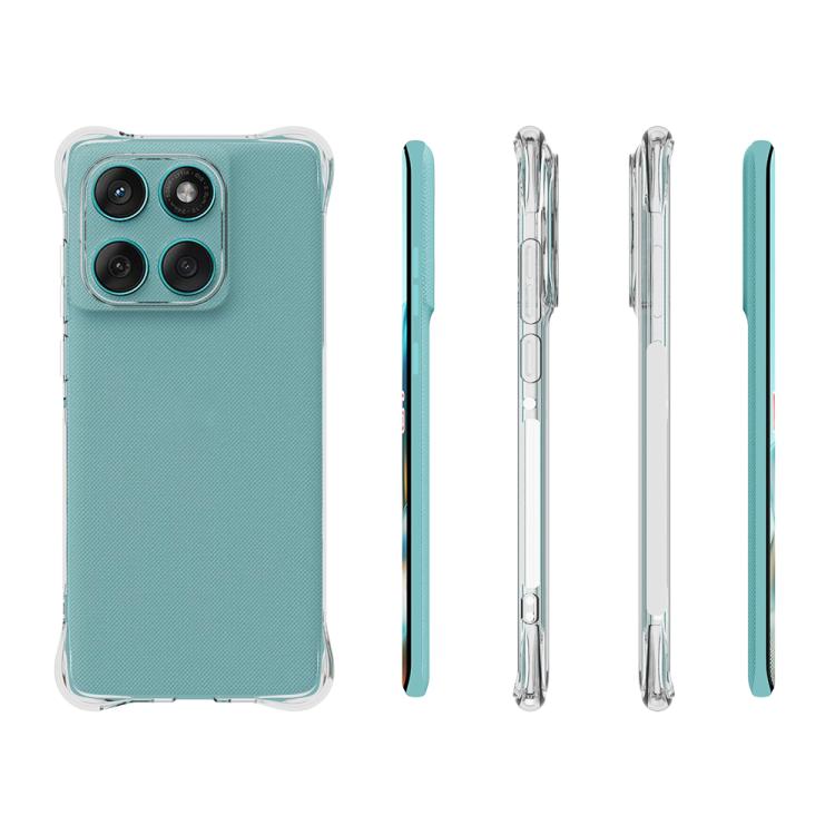 For Motorola Edge 60 Fusion Shockproof Non-slip Thickening TPU Phone Case - Transparent