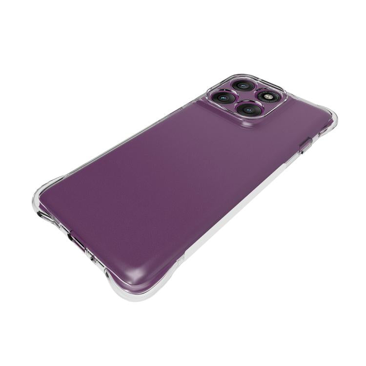 For Motorola Edge 60 Pro Shockproof Non-slip Thickening TPU Phone Case - Transparent