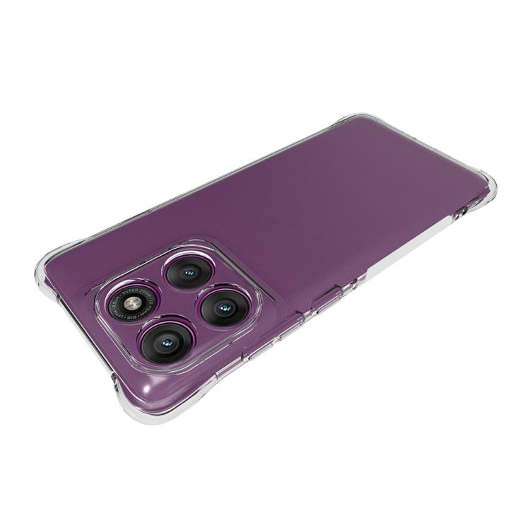 For Motorola Edge 60 Pro Shockproof Non-slip Thickening TPU Phone Case - Transparent