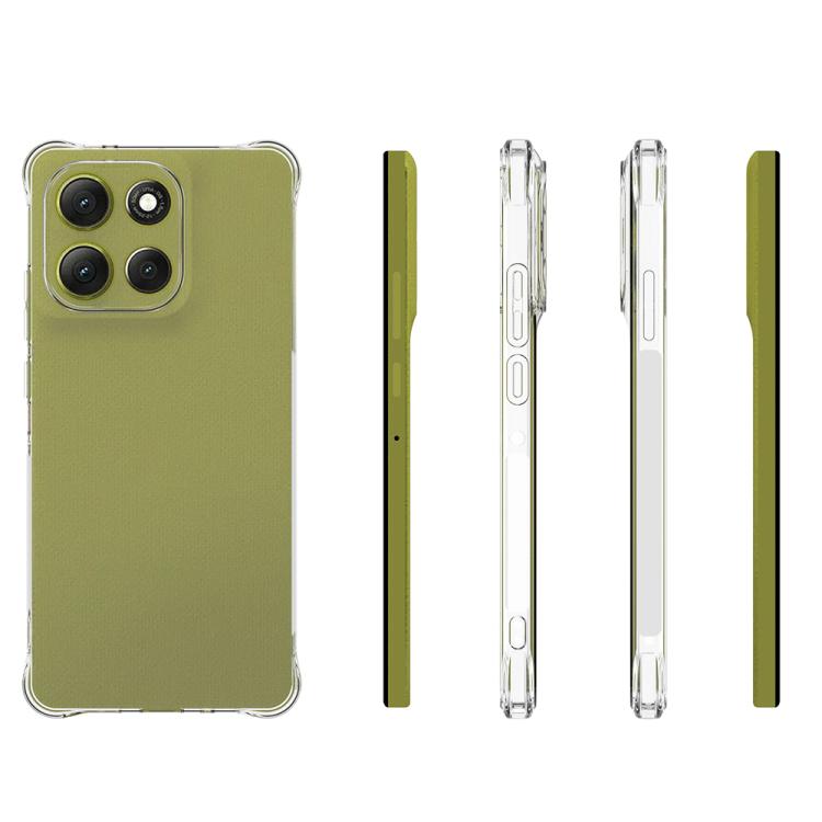 For Motorola Moto G86 5G Shockproof Non-slip Thickening TPU Phone Case - Transparent